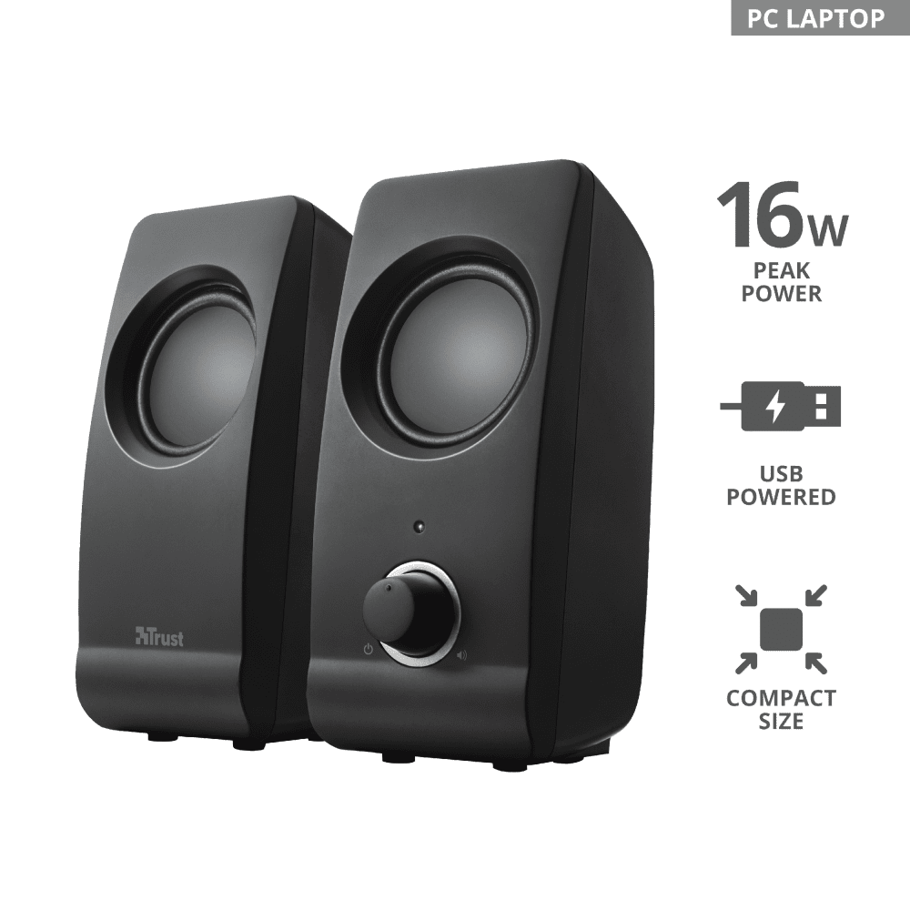 Trust Speaker Set Remo 2.0 8W, Black