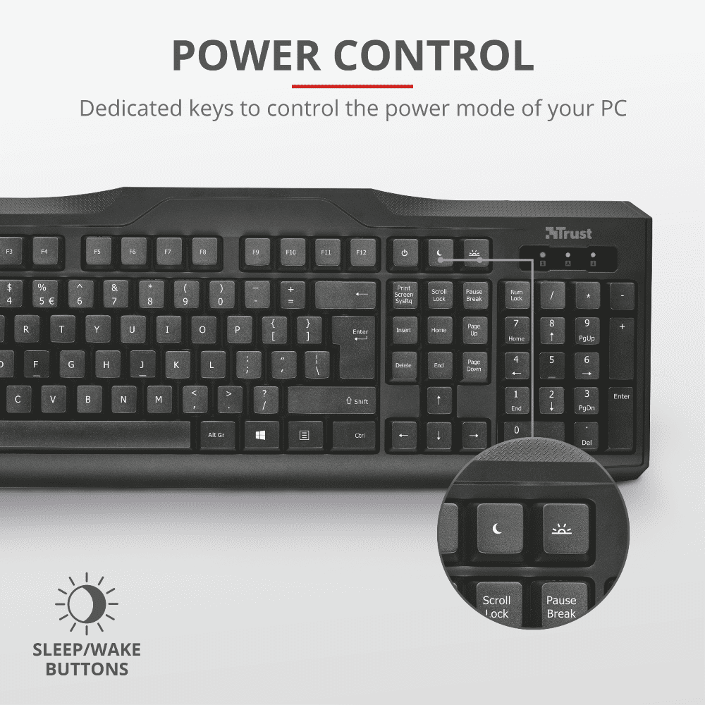 Trust Keyboard ClassicLine, Black