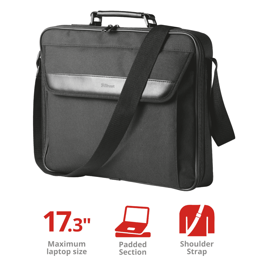 Trust Carry Bag Atlanta for 17.3",Black