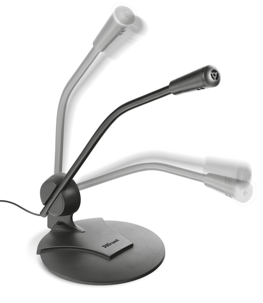 Trust Microphone Primo desk for PC and Laptop, 1,80m cable 3.5mm, Grey