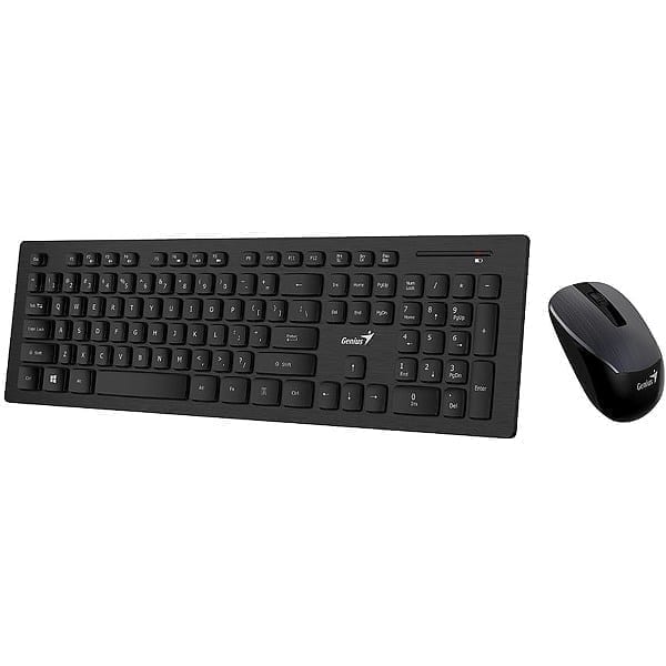 Genius Keyboard Slim Star 8008+Mouse,Wireless Conector,Black