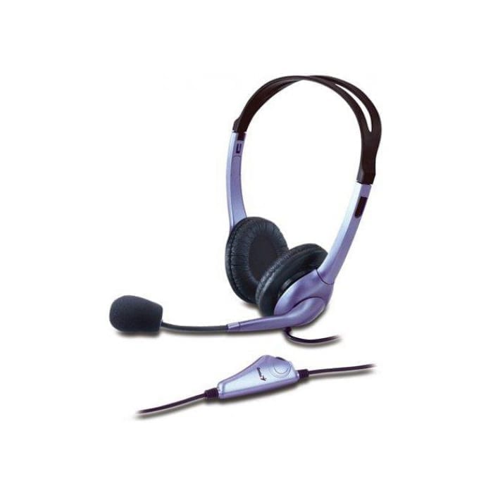 Genius Headphone + Microphone, w/noise cancelling mic, HS-04S