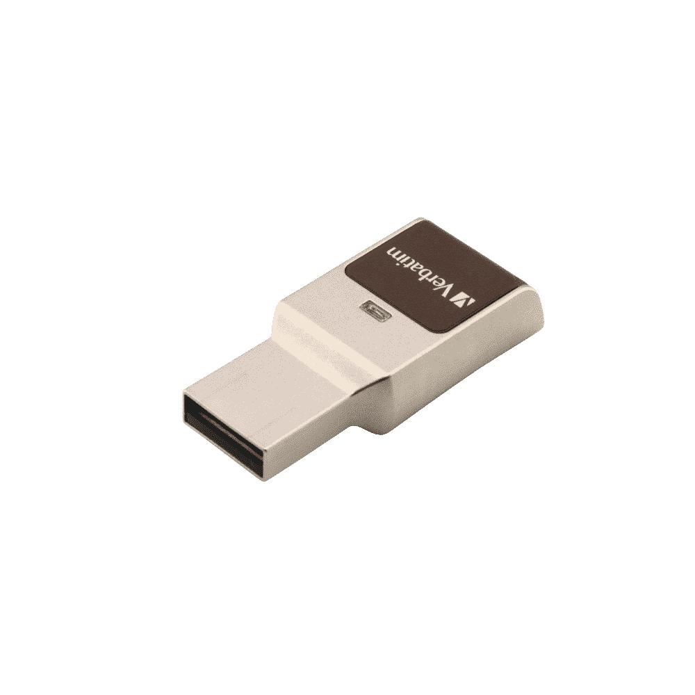 Verbatim USB 3.0 Drive 32GB, Fingerprint Secure, Gold