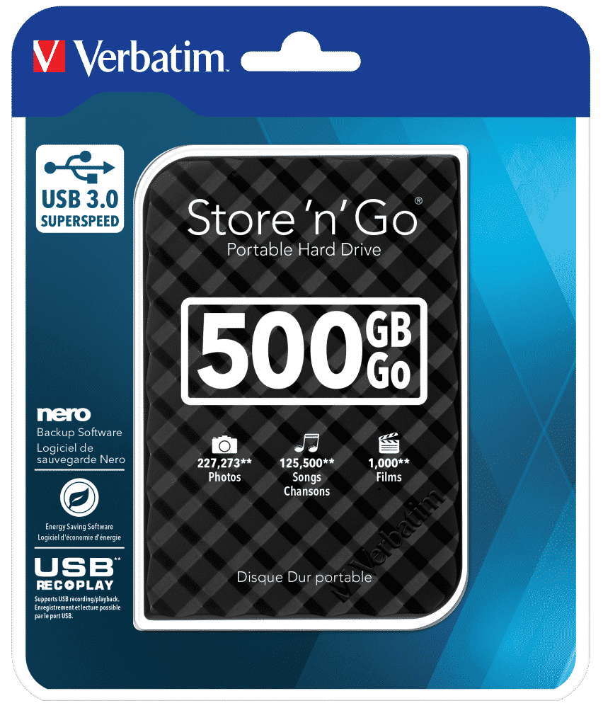 Verbatim External HDD 2.5" 500GB USB3.0