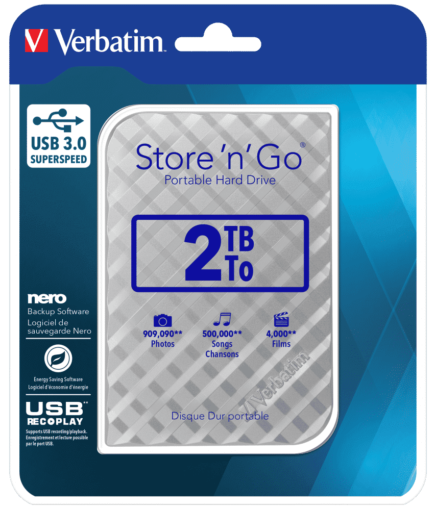 Verbatim External HDD 2.5" 2TB USB3.0