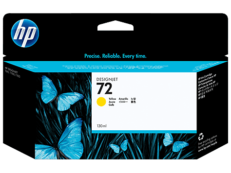 (C9373A)HP Ink/Crtg.N.72HC Yel HP Designjet T1100