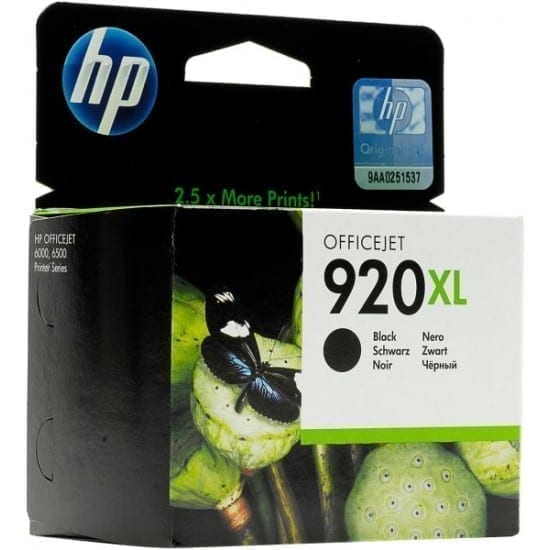 (CD975AE)HP Ink/Crtg. N.920 XL Blk.HP Officejet 7000