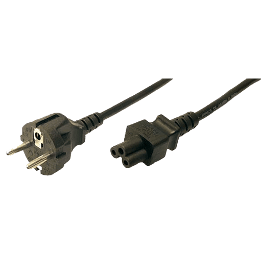 LogiLink power cord Notebook Schuko C5 black 1,80m