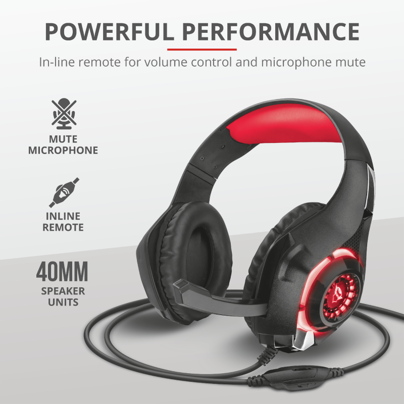 Kufje GXT 313 Nero Illuminated Gaming Headset - Figura 3