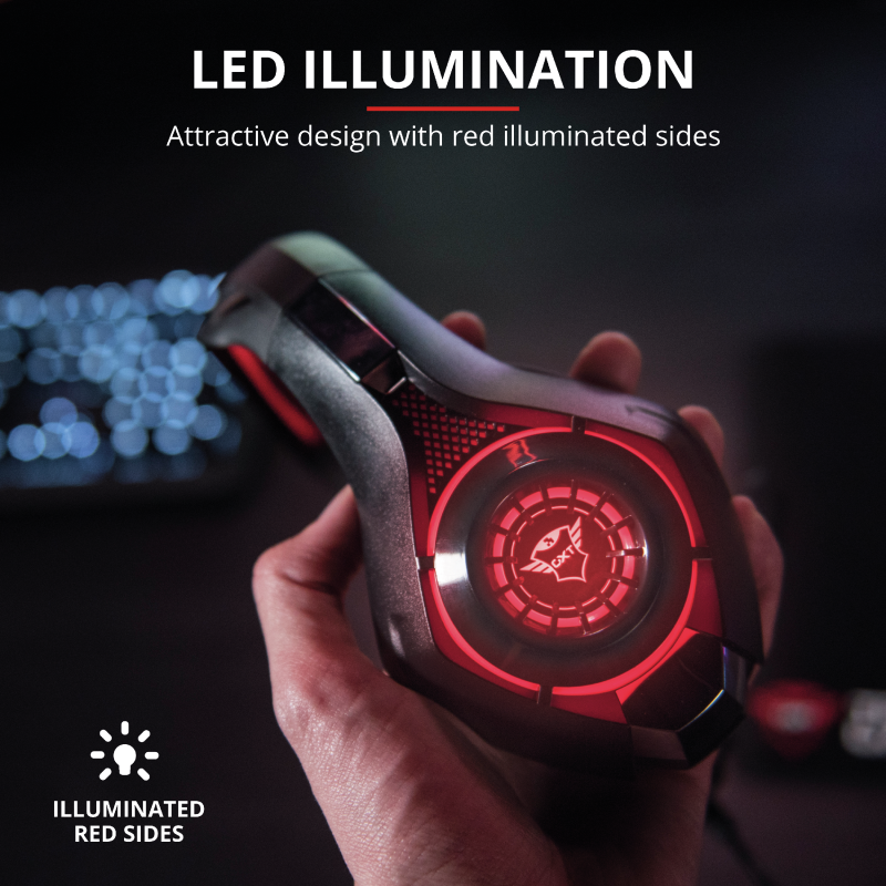 Kufje GXT 313 Nero Illuminated Gaming Headset