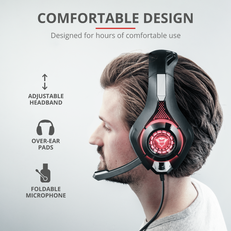 Kufje GXT 313 Nero Illuminated Gaming Headset - Figura 2