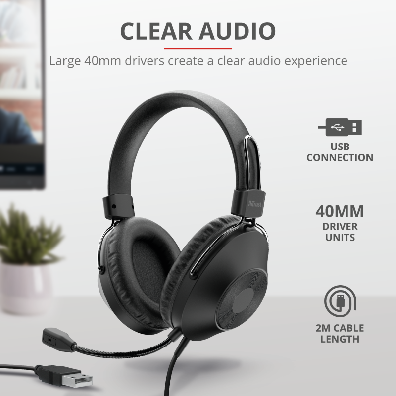 Kufje Ozo Over-Ear USB Headset - Figura 4