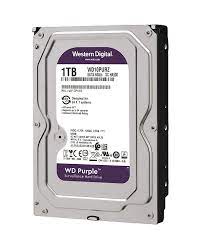 WD Internal HDD 3.5", 1TB, 5400 rmp, 64MB, SATA 6Gb/s, Purple Surveillance storage